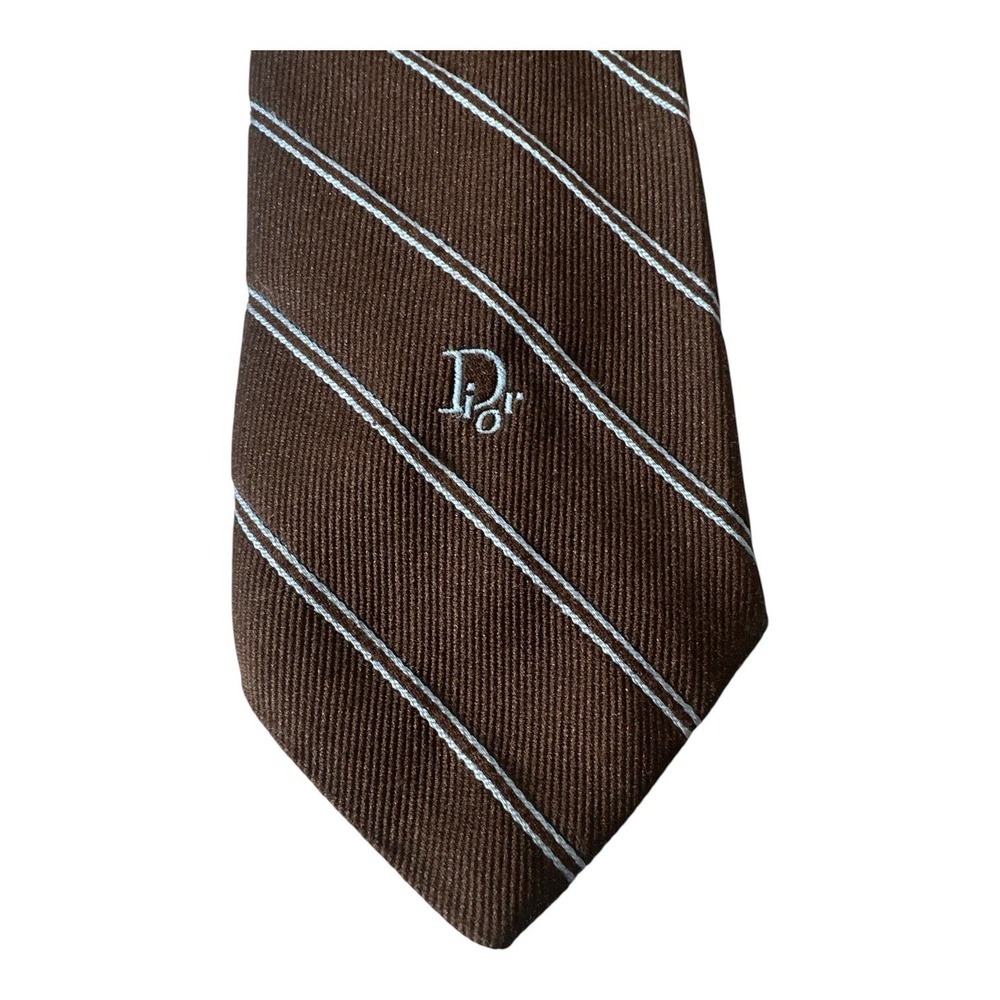 Christian Dior Neck Tie Silk Blend Necktie Corpcore Office Money Design Luxury